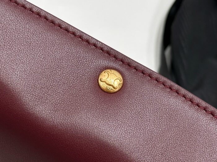 셀린느 트리오 플랩 부드러운 램스킨 10P862 와인 레플리카 미러급 SA급 S급 고퀄리티 최상급 하이엔드 가방 [남성여성공용] 14