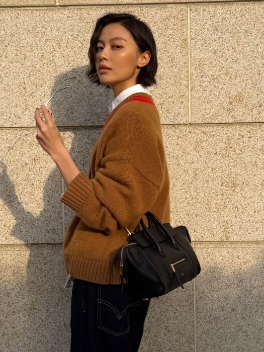 셀린느 스몰 뉴 러기지 서플 샤이니 램스킨 124213 블랙 레플리카 미러급 SA급 S급 고퀄리티 최상급 하이엔드 가방 [여성] 2