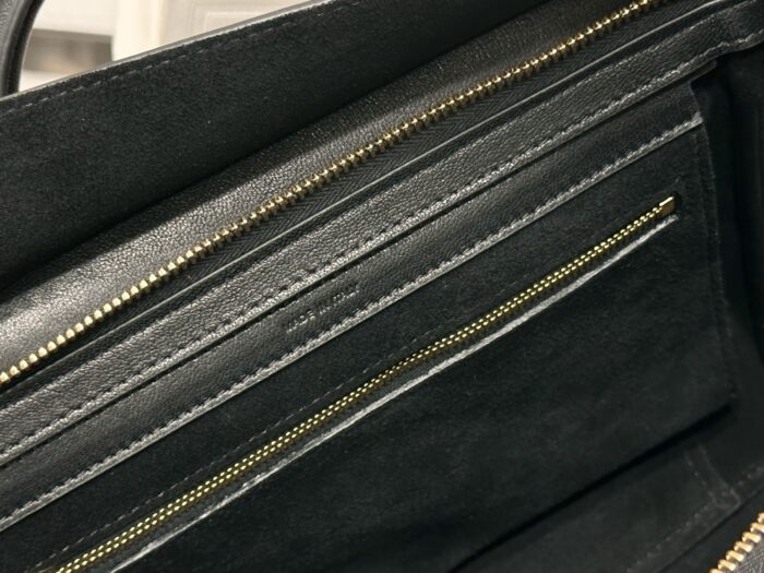 셀린느 스몰 뉴 러기지 서플 샤이니 램스킨 124213 블랙 레플리카 미러급 SA급 S급 고퀄리티 최상급 하이엔드 가방 [여성] 15