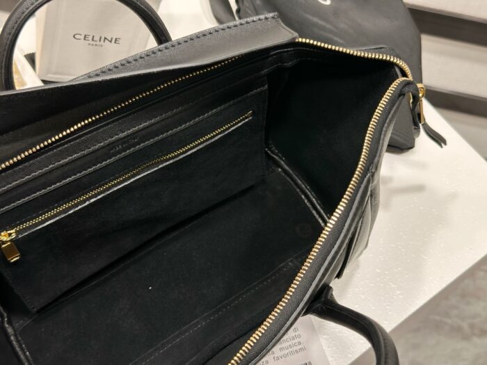 셀린느 스몰 뉴 러기지 서플 샤이니 램스킨 124213 블랙 레플리카 미러급 SA급 S급 고퀄리티 최상급 하이엔드 가방 [여성] 5