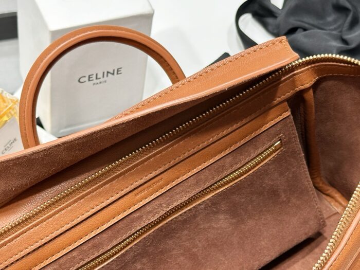 셀린느 스몰 뉴 러기지 서플 샤이니 램스킨 124213 브라운 레플리카 미러급 SA급 S급 고퀄리티 최상급 하이엔드 가방 [여성] 12