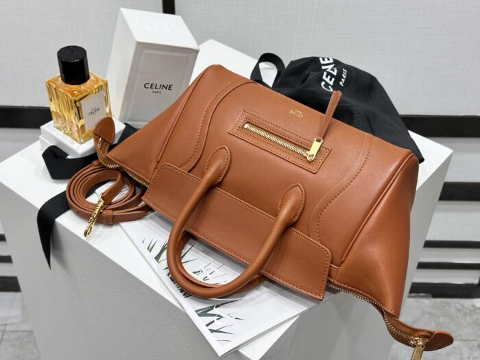 셀린느 스몰 뉴 러기지 서플 샤이니 램스킨 124213 브라운 레플리카 미러급 SA급 S급 고퀄리티 최상급 하이엔드 가방 [여성] 8