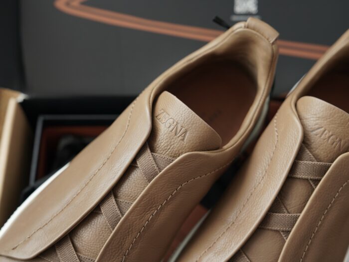 제냐 트리플 스티치 TM 스니커즈 브라운 남성용 레플리카 미러급 SA급 S급 고퀄리티 최상급 하이엔드 신발 [남성] 4