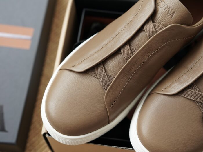 제냐 트리플 스티치 TM 스니커즈 브라운 남성용 레플리카 미러급 SA급 S급 고퀄리티 최상급 하이엔드 신발 [남성] 3