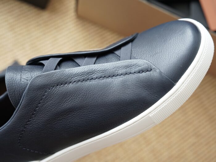 제냐 트리플 스티치 TM 스니커즈 네이비 화이트 남성용 레플리카 미러급 SA급 S급 고퀄리티 최상급 하이엔드 신발 [남성] 6