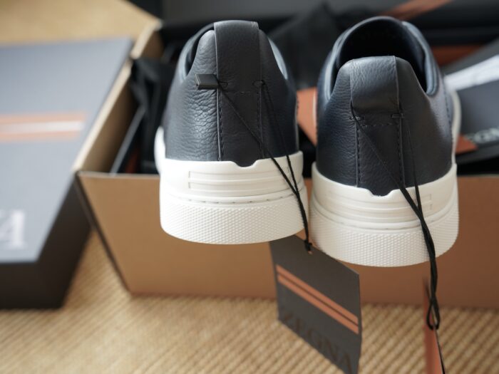 제냐 트리플 스티치 TM 스니커즈 네이비 화이트 남성용 레플리카 미러급 SA급 S급 고퀄리티 최상급 하이엔드 신발 [남성] 5