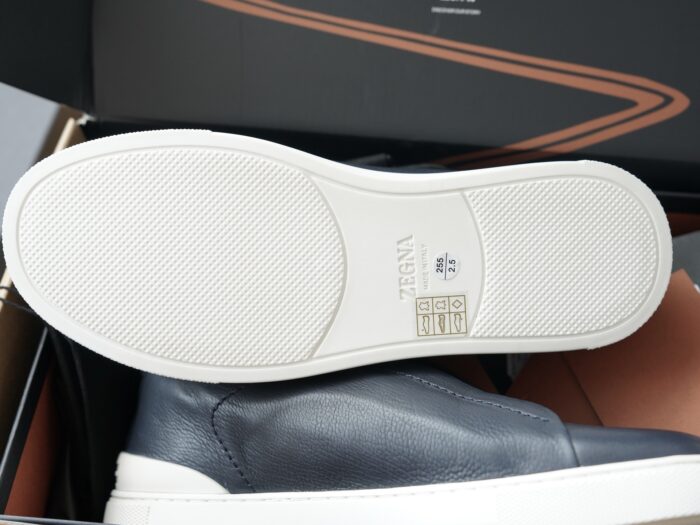 제냐 트리플 스티치 TM 스니커즈 네이비 화이트 남성용 레플리카 미러급 SA급 S급 고퀄리티 최상급 하이엔드 신발 [남성] 4