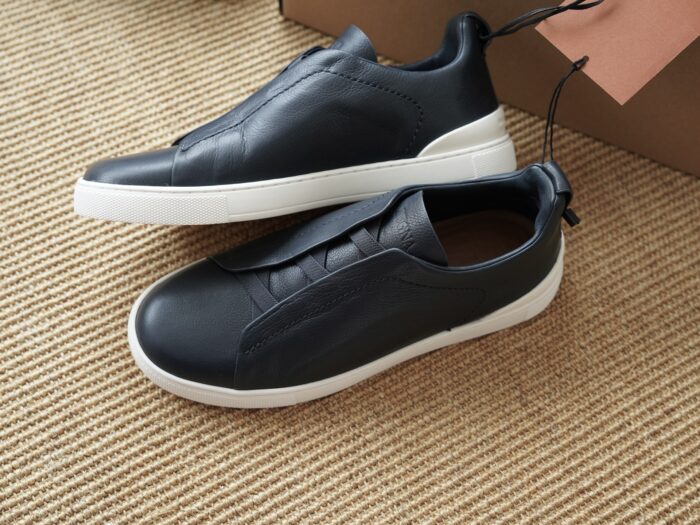 제냐 트리플 스티치 TM 스니커즈 네이비 화이트 남성용 레플리카 미러급 SA급 S급 고퀄리티 최상급 하이엔드 신발 [남성] 3