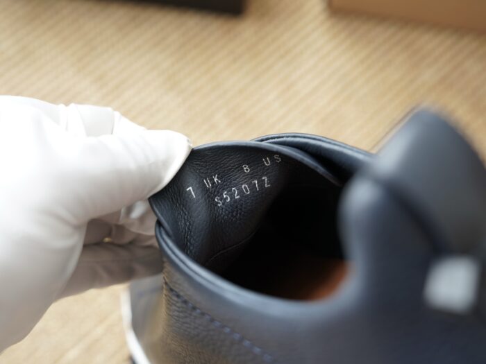 제냐 트리플 스티치 TM 스니커즈 네이비 화이트 남성용 레플리카 미러급 SA급 S급 고퀄리티 최상급 하이엔드 신발 [남성] 8