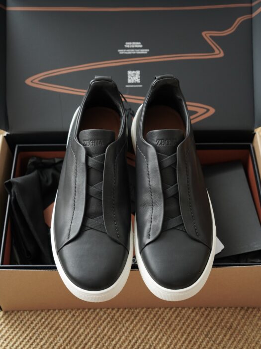 제냐 트리플 스티치 TM 스니커즈 블랙 화이트 남성용 레플리카 미러급 SA급 S급 고퀄리티 최상급 하이엔드 신발 [남성]