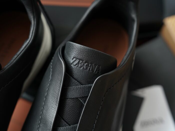 제냐 트리플 스티치 TM 스니커즈 블랙 화이트 남성용 레플리카 미러급 SA급 S급 고퀄리티 최상급 하이엔드 신발 [남성] 7