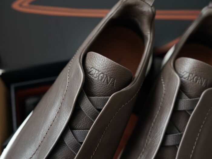 제냐 트리플 스티치 TM 스니커즈 다크 브라운 남성용 레플리카 미러급 SA급 S급 고퀄리티 최상급 하이엔드 신발 [남성] 6
