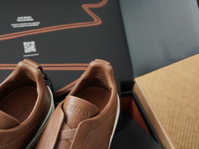 제냐 트리플 스티치 TM 스니커즈 꼬냑 남성용 레플리카 미러급 SA급 S급 고퀄리티 최상급 하이엔드 신발 [남성] 8