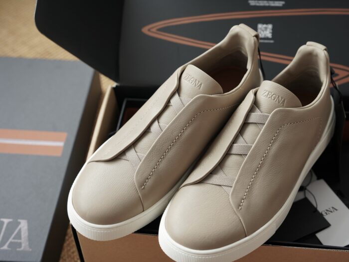 제냐 트리플 스티치 TM 스니커즈 베이지 남성용 레플리카 미러급 SA급 S급 고퀄리티 최상급 하이엔드 신발 [남성] 2