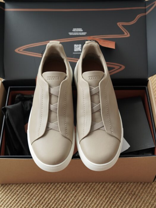 제냐 트리플 스티치 TM 스니커즈 베이지 남성용 레플리카 미러급 SA급 S급 고퀄리티 최상급 하이엔드 신발 [남성]