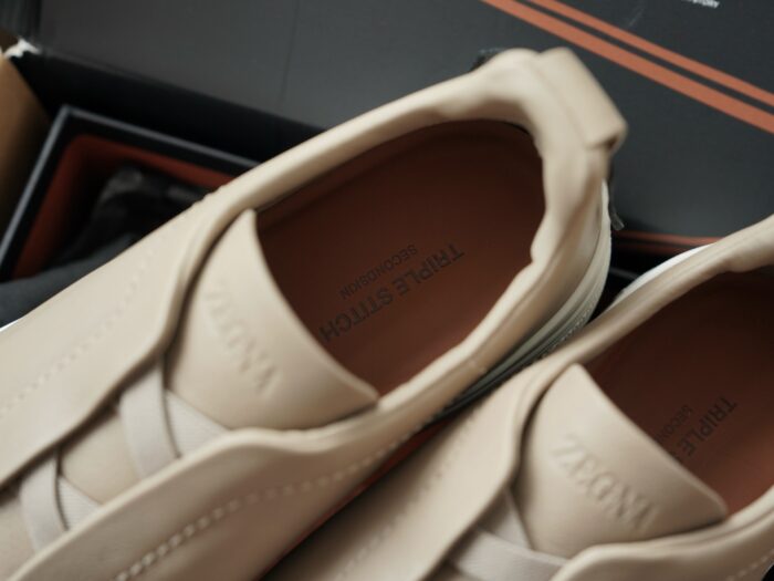 제냐 트리플 스티치 TM 스니커즈 베이지 남성용 레플리카 미러급 SA급 S급 고퀄리티 최상급 하이엔드 신발 [남성] 7