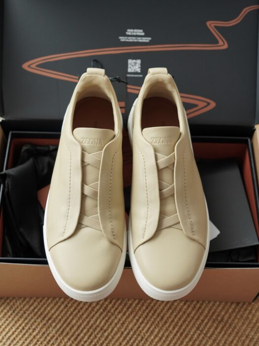 제냐 트리플 스티치 TM 스니커즈 라이트 베이지 남성용 레플리카 미러급 SA급 S급 고퀄리티 최상급 하이엔드 신발 [남성]