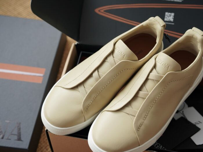 제냐 트리플 스티치 TM 스니커즈 라이트 베이지 남성용 레플리카 미러급 SA급 S급 고퀄리티 최상급 하이엔드 신발 [남성] 2