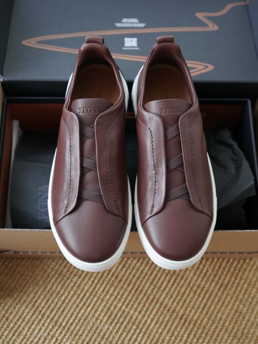 제냐 트리플 스티치 TM 스니커즈 와인 남성용 레플리카 미러급 SA급 S급 고퀄리티 최상급 하이엔드 신발 [남성]