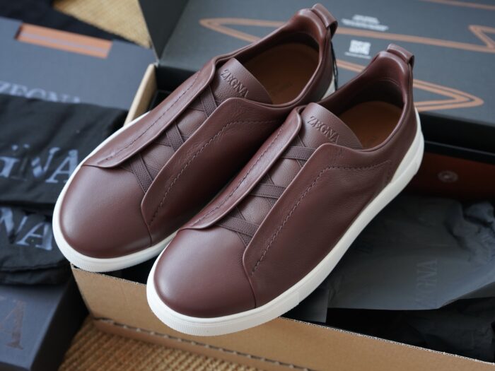 제냐 트리플 스티치 TM 스니커즈 와인 남성용 레플리카 미러급 SA급 S급 고퀄리티 최상급 하이엔드 신발 [남성] 2