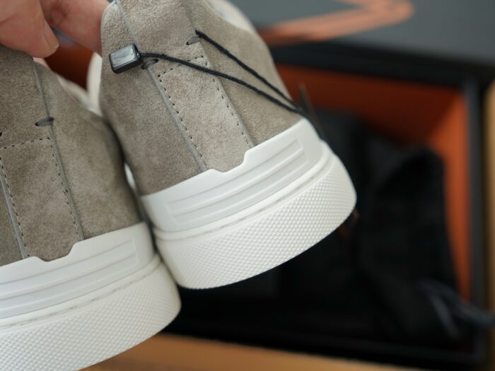 제냐 트리플 스티치 TM 스니커즈 리이트 그레이 스웨이드 남성용 레플리카 미러급 SA급 S급 고퀄리티 최상급 하이엔드 신발 [남성] 7