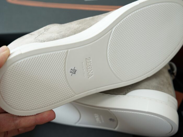 제냐 트리플 스티치 TM 스니커즈 리이트 그레이 스웨이드 남성용 레플리카 미러급 SA급 S급 고퀄리티 최상급 하이엔드 신발 [남성] 8