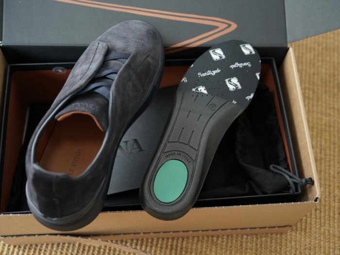 제냐 트리플 스티치 TM 스니커즈 차콜 스웨이드 남성용 레플리카 미러급 SA급 S급 고퀄리티 최상급 하이엔드 신발 [남성] 3