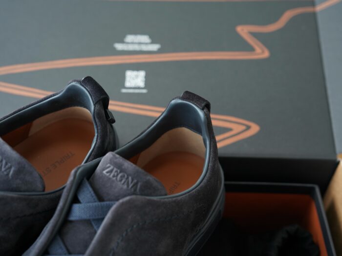 제냐 트리플 스티치 TM 스니커즈 차콜 스웨이드 남성용 레플리카 미러급 SA급 S급 고퀄리티 최상급 하이엔드 신발 [남성] 6