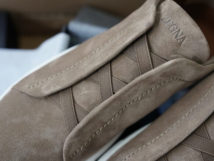 제냐 트리플 스티치 TM 스니커즈 라이트 브라운 스웨이드 남성용 레플리카 미러급 SA급 S급 고퀄리티 최상급 하이엔드 신발 [남성] 3