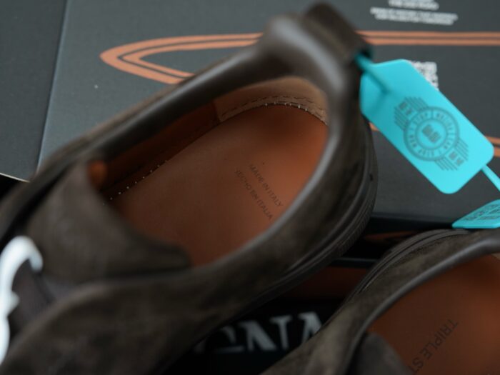 제냐 트리플 스티치 TM 스니커즈 다크 브라운 스웨이드 남성용 레플리카 미러급 SA급 S급 고퀄리티 최상급 하이엔드 신발 [남성] 6