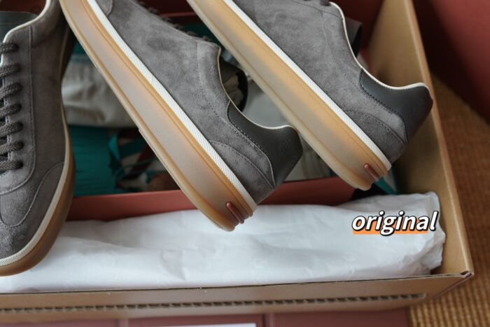 로로피아나 테니스 위크 스니커즈 스웨이드 다크 그레이 남성용 레플리카 미러급 SA급 S급 고퀄리티 최상급 하이엔드 신발 [남성] 10