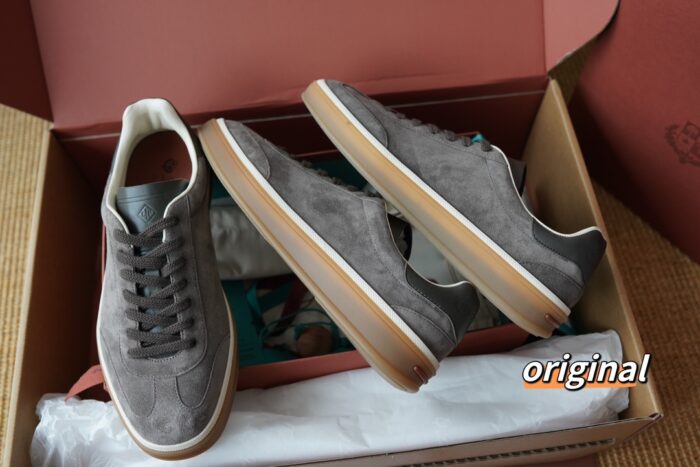 로로피아나 테니스 위크 스니커즈 스웨이드 다크 그레이 남성용 레플리카 미러급 SA급 S급 고퀄리티 최상급 하이엔드 신발 [남성] 7