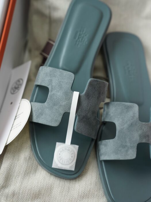 에르메스 오란 샌들 슬리퍼 스웨이드 청색 레플리카 미러급 SA급 S급 고퀄리티 최상급 하이엔드 신발 [여성]