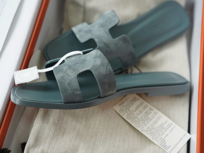 에르메스 오란 샌들 슬리퍼 스웨이드 청색 레플리카 미러급 SA급 S급 고퀄리티 최상급 하이엔드 신발 [여성] 4