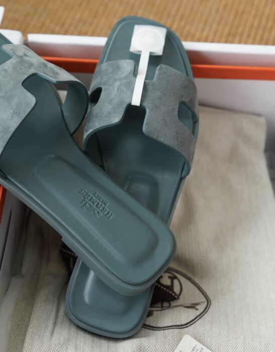 에르메스 오란 샌들 슬리퍼 스웨이드 청색 레플리카 미러급 SA급 S급 고퀄리티 최상급 하이엔드 신발 [여성] 6