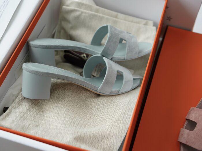 에르메스 오아시스 샌들 뮬 슬리퍼 스웨이드 라이트 남회색 레플리카 미러급 SA급 S급 고퀄리티 최상급 하이엔드 신발 [여성] 6