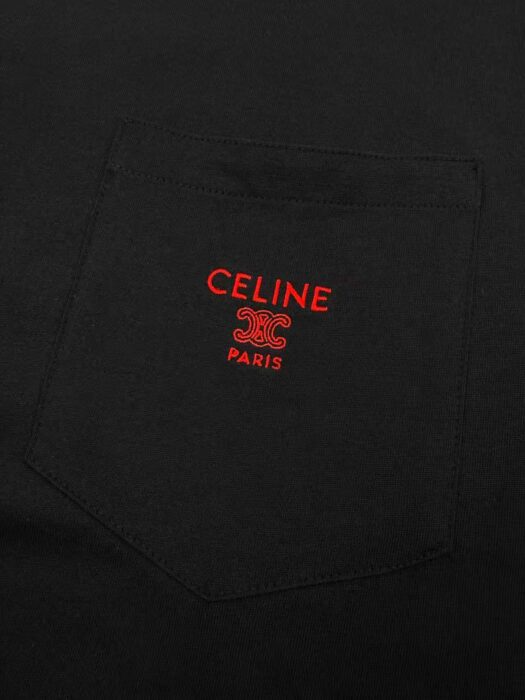 셀린느 코튼 저지 티셔츠 루즈 세리즈 반팔티 블랙 레플리카 미러급 SA급 S급 고퀄리티 하이엔드 최상급 의류 [남성여성공용] 9