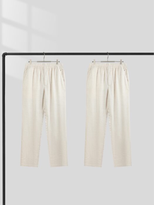 로로피아나 캐쥬얼 아마 팬츠 화이트 레플리카 미러급 SA급 S급 고퀄리티 하이엔드 최상급 의류 [남성]