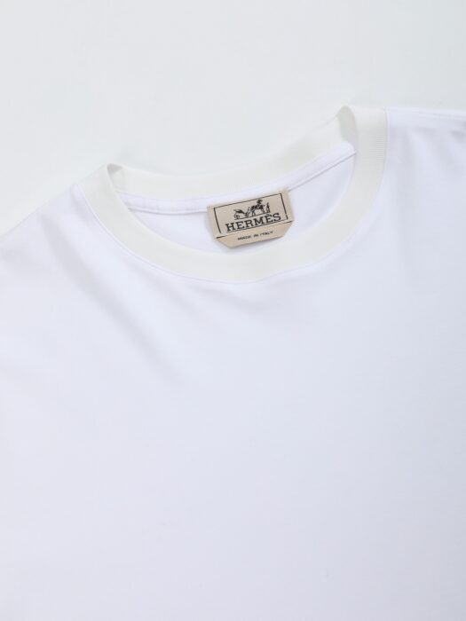 에르메스 H Cheval 순색 반팔티 화이트 레플리카 미러급 SA급 S급 고퀄리티 하이엔드 최상급 의류 [남성여성공용] 7