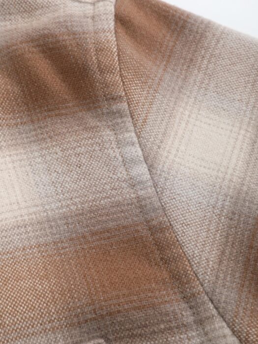 로로피아나 체크 긴팔 셔츠 브라운 레플리카 미러급 SA급 S급 고퀄리티 하이엔드 최상급 의류 [남성여성공용] 8