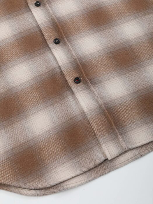 로로피아나 체크 긴팔 셔츠 브라운 레플리카 미러급 SA급 S급 고퀄리티 하이엔드 최상급 의류 [남성여성공용] 9