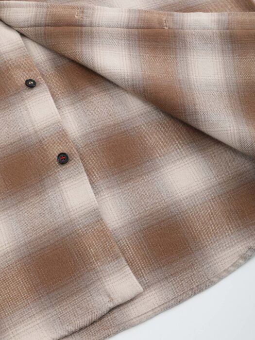 로로피아나 체크 긴팔 셔츠 브라운 레플리카 미러급 SA급 S급 고퀄리티 하이엔드 최상급 의류 [남성여성공용] 10