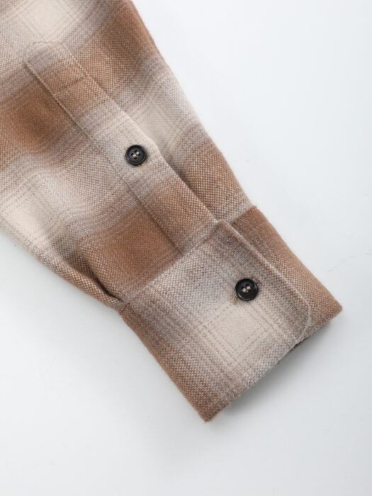 로로피아나 체크 긴팔 셔츠 브라운 레플리카 미러급 SA급 S급 고퀄리티 하이엔드 최상급 의류 [남성여성공용] 12