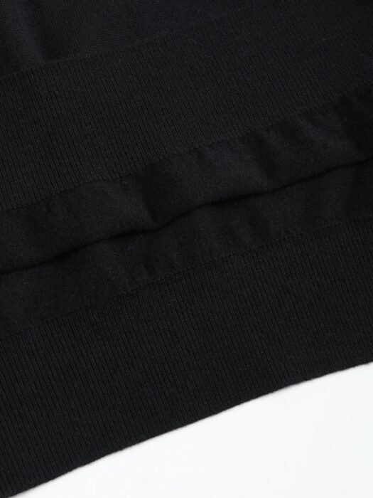 로로피아나 면양털 단색 크루넥 니트 블랙 레플리카 미러급 SA급 S급 고퀄리티 하이엔드 최상급 의류 [남성] 8