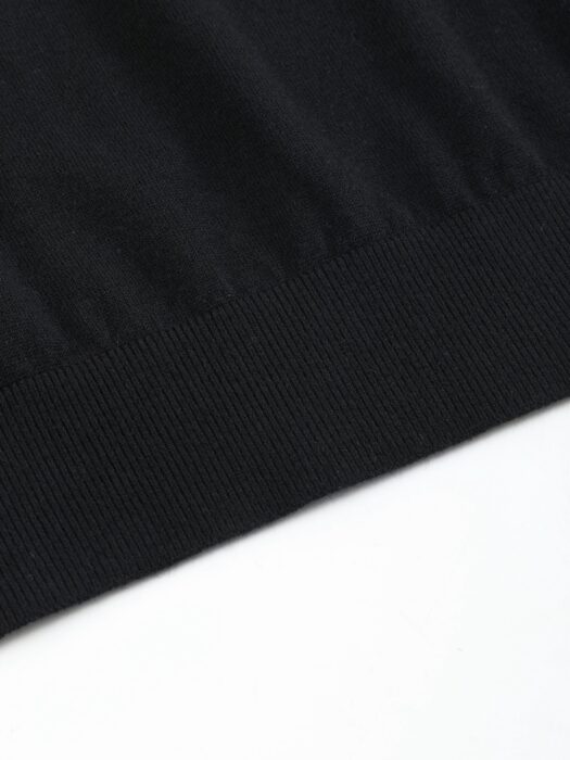 로로피아나 면양털 단색 크루넥 니트 블랙 레플리카 미러급 SA급 S급 고퀄리티 하이엔드 최상급 의류 [남성] 9