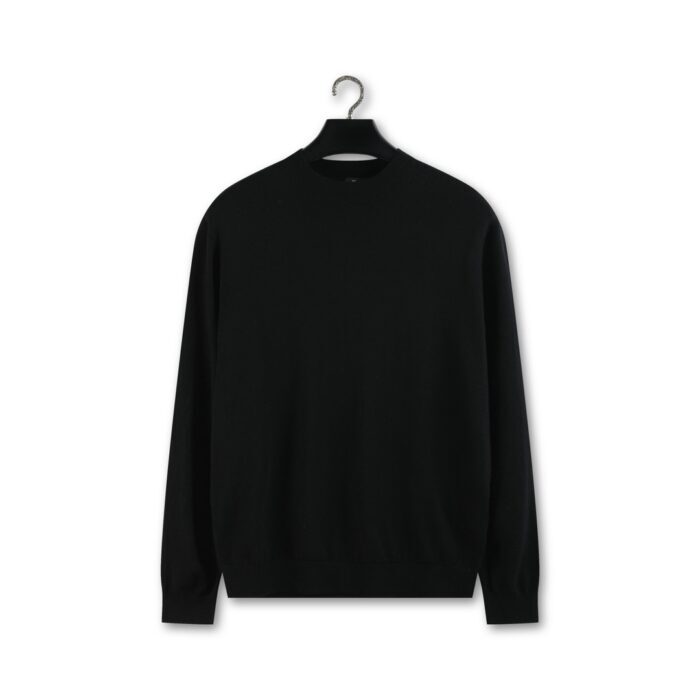 로로피아나 면양털 단색 크루넥 니트 블랙 레플리카 미러급 SA급 S급 고퀄리티 하이엔드 최상급 의류 [남성] 4