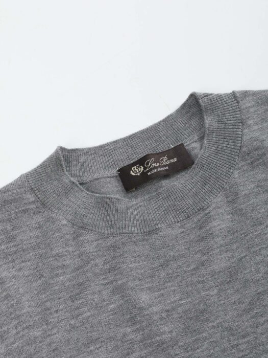 로로피아나 면양털 단색 크루넥 니트 그레이 레플리카 미러급 SA급 S급 고퀄리티 하이엔드 최상급 의류 [남성] 5