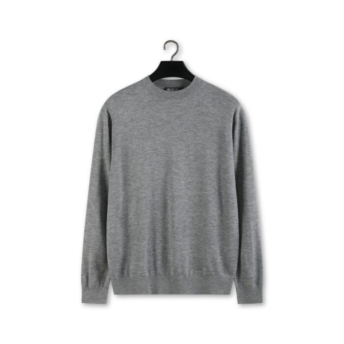 로로피아나 면양털 단색 크루넥 니트 그레이 레플리카 미러급 SA급 S급 고퀄리티 하이엔드 최상급 의류 [남성] 4