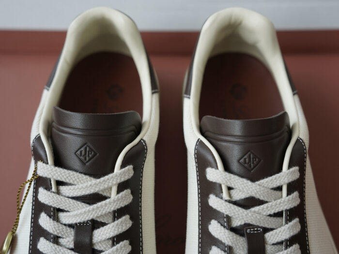 로로피아나 레더 트리밍 스니커즈 다크 브라운 남성용 레플리카 미러급 SA급 S급 고퀄리티 최상급 하이엔드 신발 [남성] 7