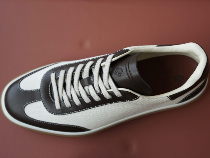 로로피아나 레더 트리밍 스니커즈 다크 브라운 남성용 레플리카 미러급 SA급 S급 고퀄리티 최상급 하이엔드 신발 [남성] 3